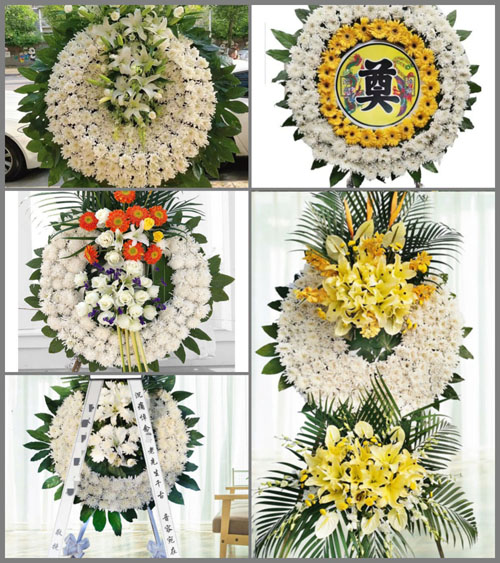 山西晋中灵石县翠峰镇姚家山村花圈速递
